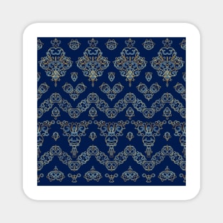 Ethnic patterns in oriental style. Magnet