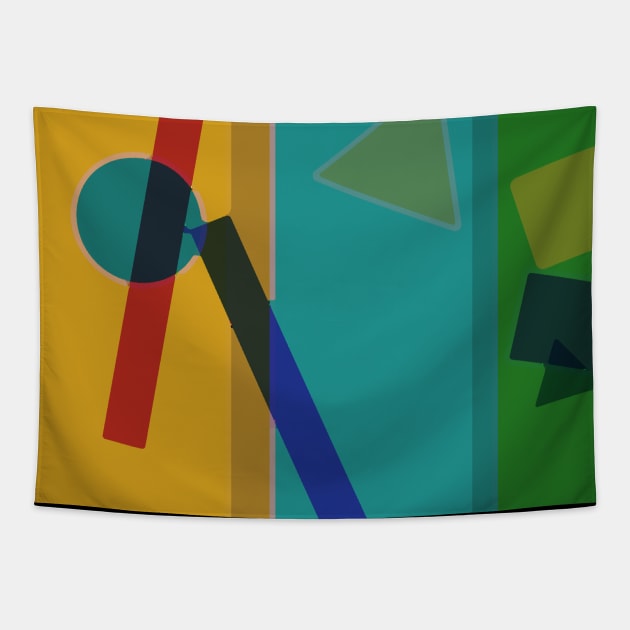 cubism Tapestry by teplyakovsergey