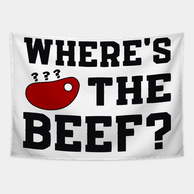 Where's the beef? Tapestry by colorsplash