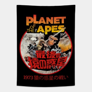 Battle For The Planet Of The Apes 1973 Japanese Worn Tapestry