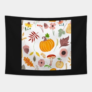 Pumpkin patch pattern Tapestry