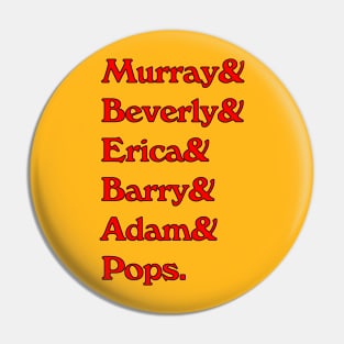 1980s TV Family List Pin