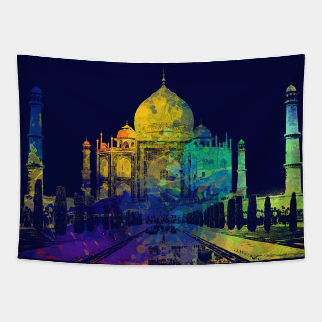 Taj Mahal Monument Tapestry by Seraphine