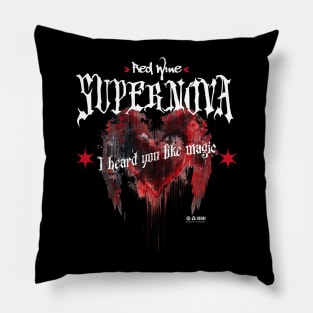 Red Wine Supernova Pillow