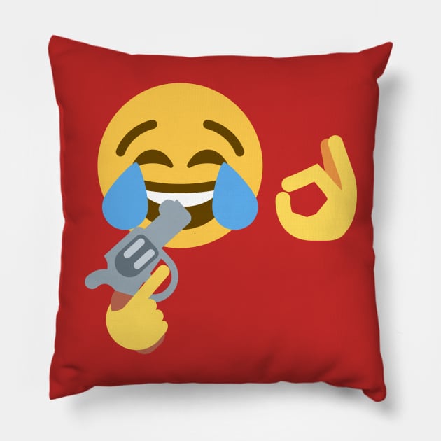 Funny Emoji for SADBOIS Pillow by yehudi