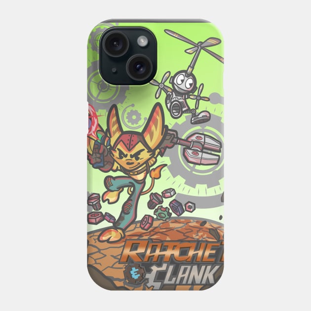 Ratchet and Clank Phone Case by Javibuart