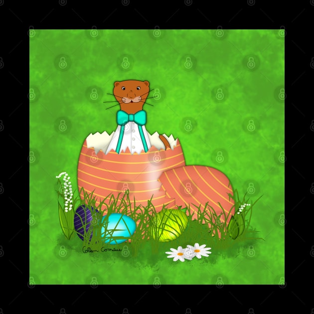 Oliver The Otter in Easter Egg by ButterflyInTheAttic