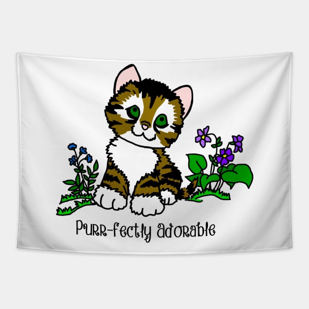 Purr-fectly Adorable Cat Tapestry by imphavok