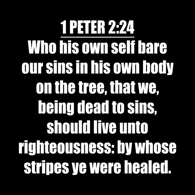 Bible Verse 1 Peter 2:24 by Holy Bible Verses