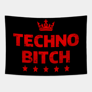 Techno BITCH Tapestry