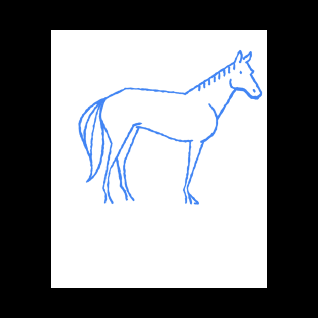 pencil sketch of horse by colourgraphic