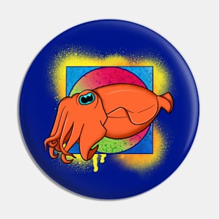 The Cuttlefish Graffiti Artist Pin