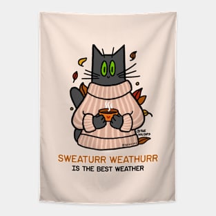 Purrfect Sweater Weather Tapestry