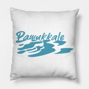 Pamukkale in Turkey Pillow