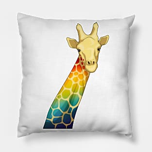 Giraffe Rainbow Pillow