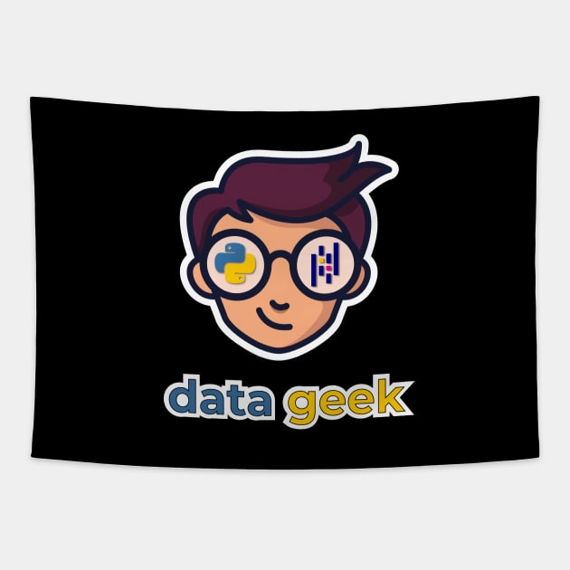 Data Geek Boy Tapestry by Peachy T-Shirts