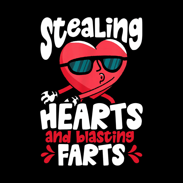 Stealing Hearts And Blasting Farts Dabbing Heart Toddler Kid by jadolomadolo