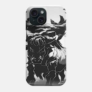 Bison Shadow Silhouette Anime Style Collection No. 110 Phone Case