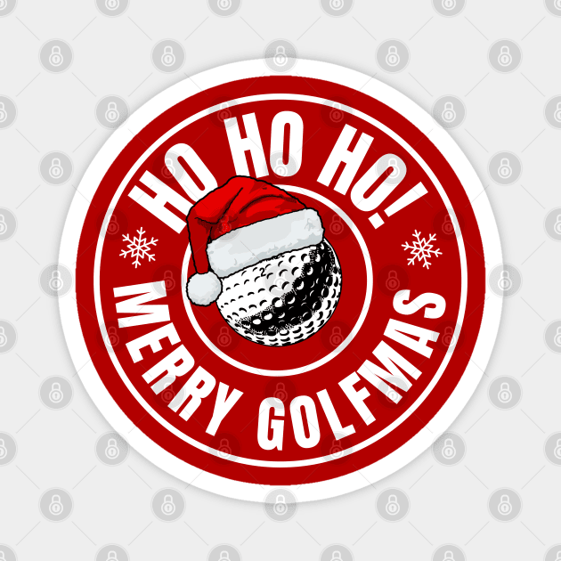 Golf Christmas Magnet by footballomatic