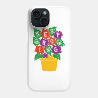 Keep Growing Retro Flower pot Phone Case