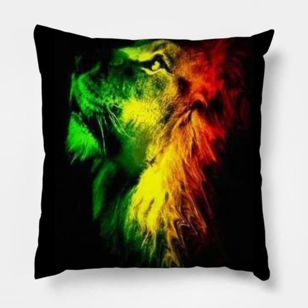 Lion Rasta Pillow by Thibazy Shop