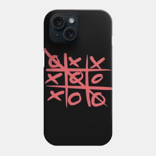 Tic Tac Toe - X and O Graphic - Board Game Phone Case