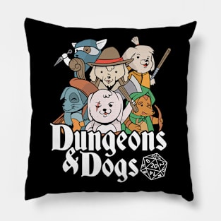 Dungeons and Dogs Pillow