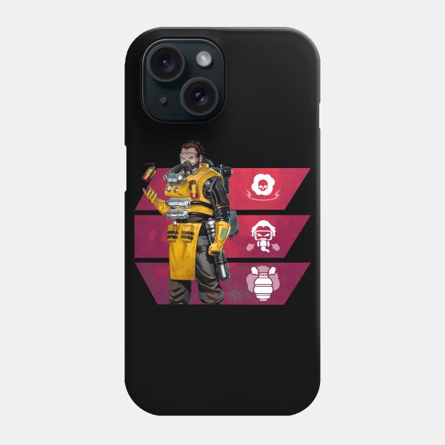 Caustic Apex Legends Phone Case by Paul Draw