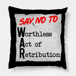 No To War Pillow