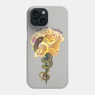 Love All Creatures yellow version Phone Case