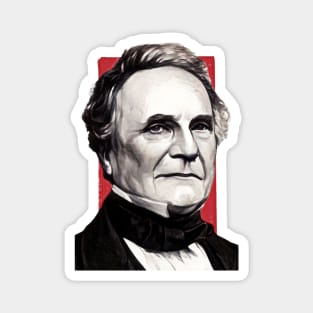 English Polymath Charles Babbage illustration Magnet