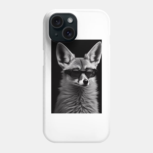 Sly Fox: Fox in Shades Phone Case by Artventure1