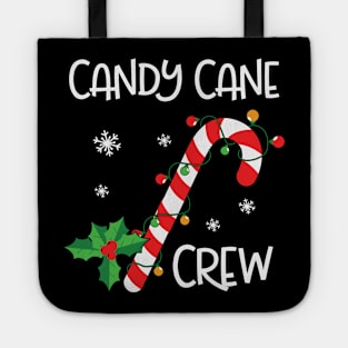 Candy Cane Crew Funny Christmas Lights Xmas Gift Tote