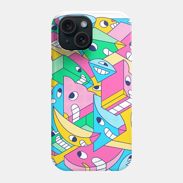 Smiley Angles Phone Case by geolaw