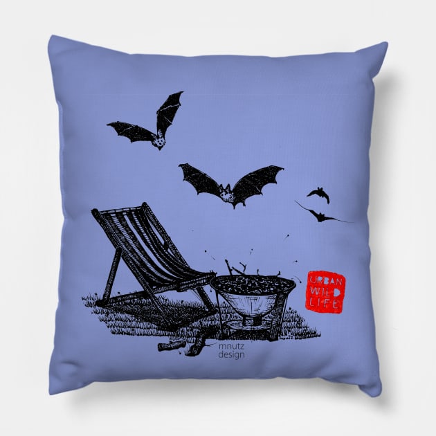 Urban Wildlife - Bat Pillow by mnutz