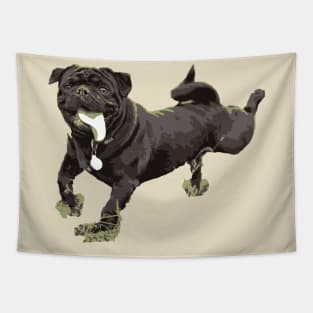 the dog drooled - vector image Tapestry