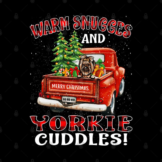 Warm Snuggles And Yorkie Cuddles Truck Tree Christmas Gift by intelus