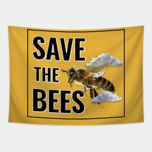 Save The Bees - Climate Change Activist Tapestry