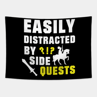 Easily Distracted By Side Quests Procrastination Tapestry