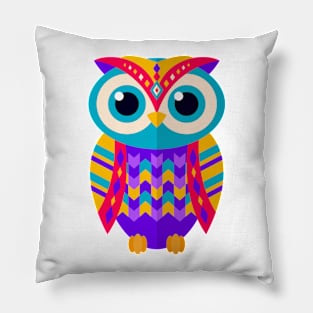 Color Owl Pillow