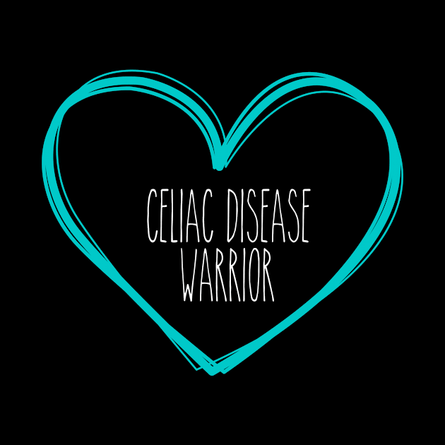 Celiac Disease Warrior Heart Support by MerchAndrey