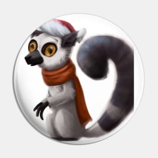 Cute Lemur Drawing Pin