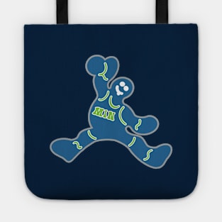 Jumping Minnesota Timberwolves Gingerbread Man Tote