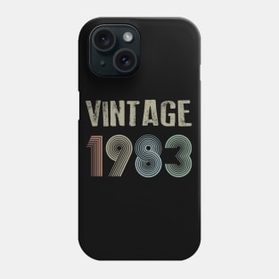 Vintage 1983 37th Birthday Gift Men Women Phone Case