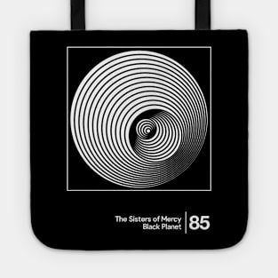 Black Planet / Minimal Style Graphic Artwork Design Tote