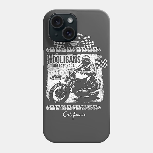 Hooligans: Vintage Motorcycle Racing Design Phone Case by Jarecrow 