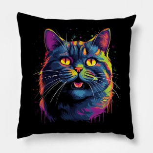 British Shorthair Smiling Pillow