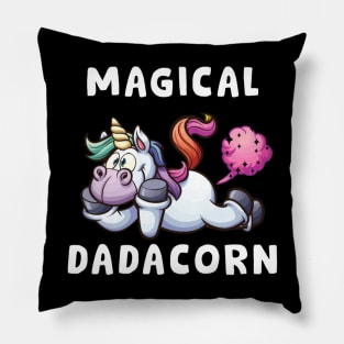 Magical Dadacorn Funny Farting Father's Day Gift for Dad Pillow