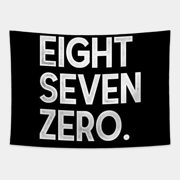EightSevenZero. Tapestry by rt-shirts
