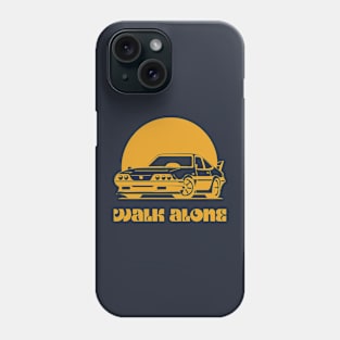 Walk Alone Oldtimer Car Drawing Phone Case